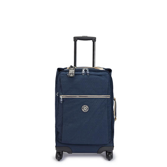 Valises Kipling Darcey Small Printed Carry-On Rolling Bleu | FR 1474YX